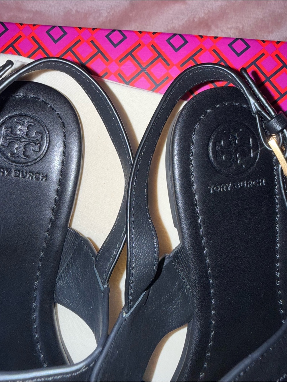 Tory Burch Eleanor T-Strap Sandals - Picture 3 of 6